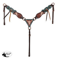 New! Showman Limited Edition Desert Skull One Ear Headstall And Breastcollar Set Tack Sets