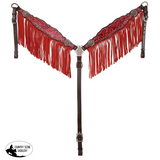 New! Showman Limited Edition Fiery Rose One Ear Headstall And Breastcollar Set Tack Sets