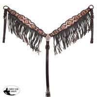 New! Showman Limited Edition High Plains One Ear Headstall And Breastcollar Set Horse Tack