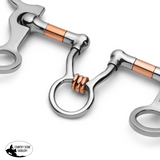 New! Showman Long S Shank with Copper Wrapped Ported Rollers - Country Scene Saddlery and Pet Supplies