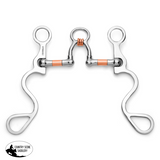 New! Showman Long S Shank with Copper Wrapped Ported Rollers - Country Scene Saddlery and Pet Supplies