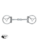 New! Showman Longhorn Stainless Steel D-Ring Dogbone Snaffle Bit - Country Scene Saddlery and Pet Supplies