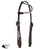 New! Showman Meadow Hide One Ear Headstall and Breastcollar Set - Country Scene Saddlery and Pet Supplies