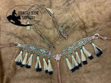 Showman™ Medium Oil Browband Headstall and Breast collar set - Country Scene Saddlery and Pet Supplies