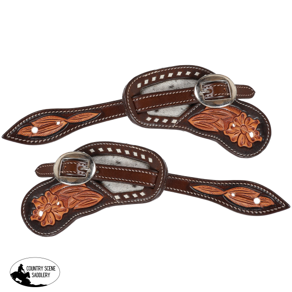 Showman ® Ladies Argentina Cow Leather spur straps