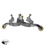 Showman Mens Size Stainless Steel Rasp Spur - Country Scene Saddlery and Pet Supplies