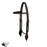 New! Showman Midnight Flora Argentina Cow Leather Browband Headstall Bridle