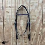 New! Showman Midnight Flora Argentina Cow Leather Browband Headstall Bridle