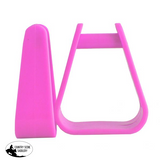 New! Showman Molded Plastic Pony Stirrup Pink Stirrups