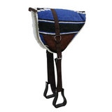 New! Showman Navajo Bareback Saddle Pad with Kodel Fleece Bottom - Country Scene Saddlery and Pet Supplies