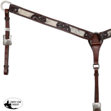 New! Showman Nightshade Hide Argentina Cow Leather Breastcollar - Full/Cob - #Western Bridles