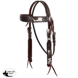 New! Showman Nightshade Hide Argentina Cow Leather Browband Headstall - Country Scene Saddlery and Pet Supplies