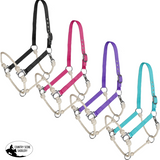 New! Showman Nylon Hybrid Halter - Halters