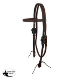 New! Showman Oiled Harness Browband Headstall With Cowboy Gambler Buckle - Country Scene Saddlery and Pet Supplies