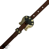 New! Showman Oiled Harness Browband Headstall With Cowboy Gambler Buckle - Country Scene Saddlery and Pet Supplies