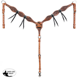 New! Showman Ornate Outlaw Browband Headstall and Breastcollar Set - Tack Sets
