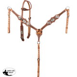 NEW! Showman Outlaw Oasis One Ear Headstall and Breastcollar Set - Country Scene Saddlery and Pet Supplies