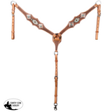 NEW! Showman Outlaw Oasis One Ear Headstall and Breastcollar Set - Country Scene Saddlery and Pet Supplies