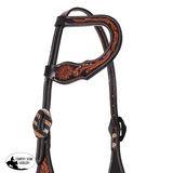 New! Showman Petal and Leaf One Ear Headstall one eared bridles