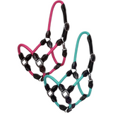 New! Showman Poly Rope Leather Halter