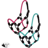 New! Showman Poly Rope Leather Halter