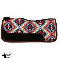 Showman ® 24 X Pony Nylon Printed Top Contoured Felt Bottom Saddle Pad Western