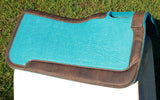 Showman ® 31" x 32" Teal felt saddle pad. - Country Scene Saddlery and Pet Supplies
