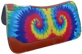 Showman ® 31" X 32" Tie Dye Printed Solid Felt Saddle Pad. - Country Scene Saddlery and Pet Supplies
