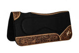 Showman ® 31" x 32" x 1" Black felt pad with built up sides. - Country Scene Saddlery and Pet Supplies