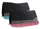 Showman ® 32" long x 31" wide Fringe saddle pad. - Country Scene Saddlery and Pet Supplies