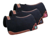Showman ® 32" X 31" x 1" felt pad with beaded cross inlay. - Country Scene Saddlery and Pet Supplies