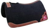 Showman ® 32" X 31" x 1" felt pad with beaded cross inlay. - Country Scene Saddlery and Pet Supplies