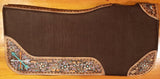 New! Showman ® 32" x 31" x 1" Felt Saddle Pad with Hand Painted flower and arrow design.~ - Country Scene Saddlery and Pet Supplies