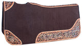 New! Showman ® 32" x 31" x 1" Felt Saddle Pad with Hand Painted flower and arrow design.~ - Country Scene Saddlery and Pet Supplies