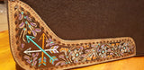 New! Showman ® 32" x 31" x 1" Felt Saddle Pad with Hand Painted flower and arrow design.~ - Country Scene Saddlery and Pet Supplies