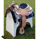 New! Showman® 34" x 36" Royal Blue memory felt bottom saddle pad.. - Country Scene Saddlery and Pet Supplies
