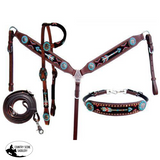 New! Showman ® 4 Piece beaded arrow headstall - Country Scene Saddlery and Pet Supplies