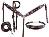New! Showman ® 4 Piece beaded arrow headstall - Country Scene Saddlery and Pet Supplies