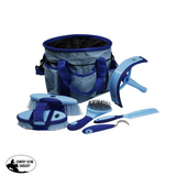 New! Showman ® 6 piece soft grip grooming kit with nylon carrying bag. - Country Scene Saddlery and Pet Supplies