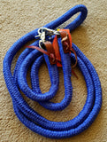 Showman ® 8ft braided soft cotton barrel reins with scissor snap ends - Country Scene Saddlery and Pet Supplies