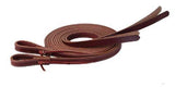 Showman ® 8ft X 5/8" Double stitched leather split reins. - Country Scene Saddlery and Pet Supplies
