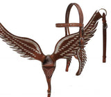 ~ Showman ® Angel wing headstall and breast collar set. - Country Scene Saddlery and Pet Supplies