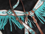 Showman ® " Arctic Aztec" Headstall and breast collar set. - Country Scene Saddlery and Pet Supplies