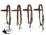 Showman ® Argentina cow leather brow band headstall - Country Scene Saddlery and Pet Supplies