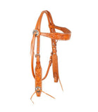 Showman ® Argentina cow leather browband headstall. - Country Scene Saddlery and Pet Supplies