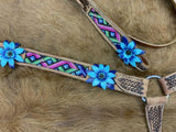 Showman ® Aztec beaded Browband. - Country Scene Saddlery and Pet Supplies