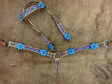 Showman ® Aztec beaded Browband. - Country Scene Saddlery and Pet Supplies
