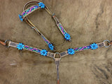 Showman ® Aztec beaded Browband. - Country Scene Saddlery and Pet Supplies
