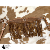 Showman ® Basketweave Fringe Browband Headstall And Breast Collar Set Tack Sets