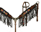 Showman ® Beaded headstall and breast collar. - Country Scene Saddlery and Pet Supplies